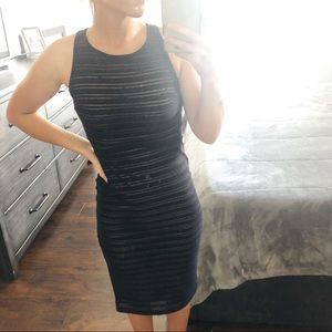 Striped midi dress